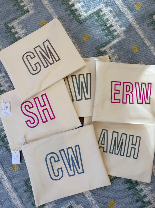 Custom Monogrammed Everything Pouch