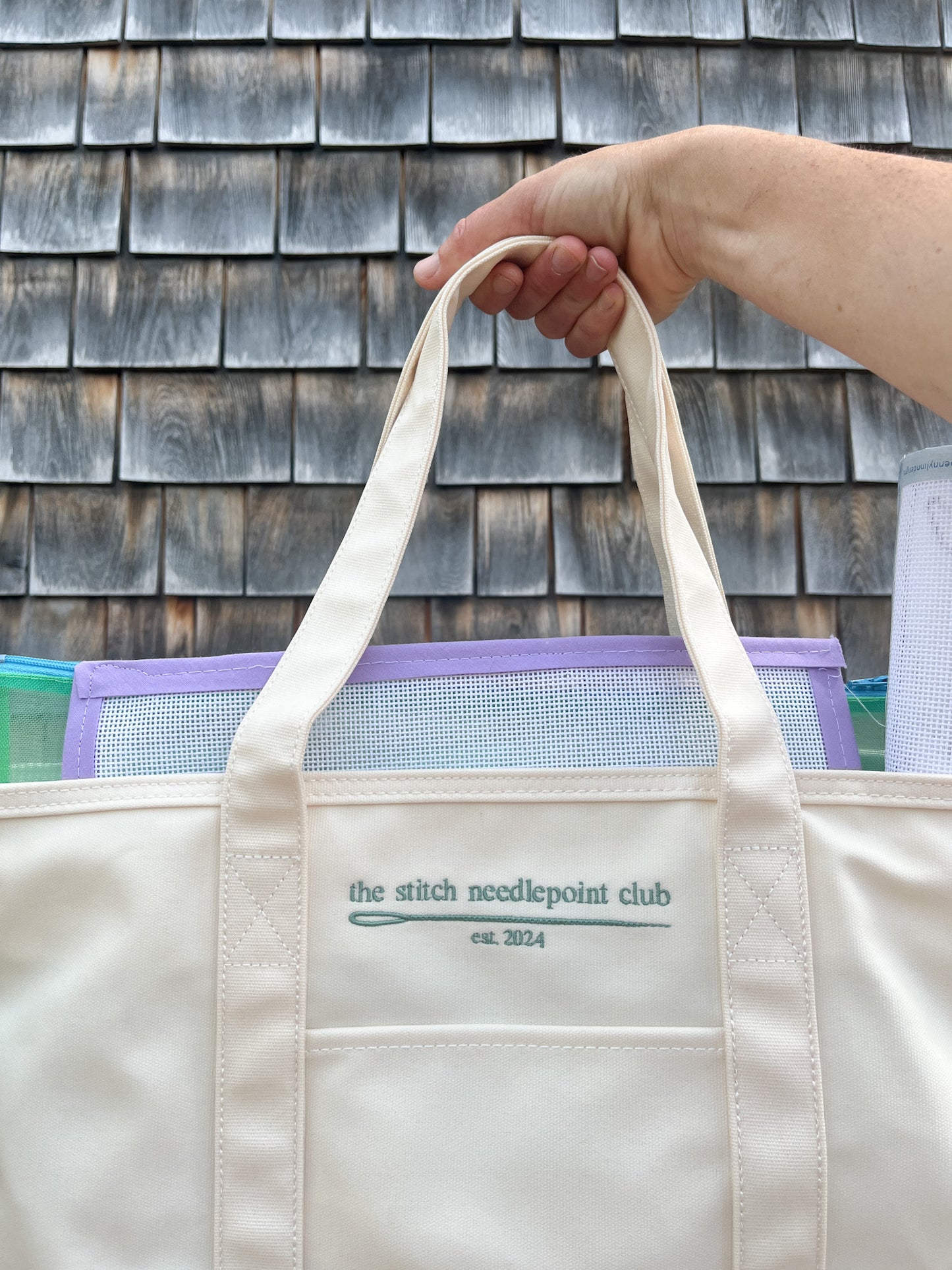 The Stitch Tote in Canvas